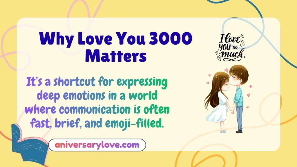 Why Love You 3000 Matters